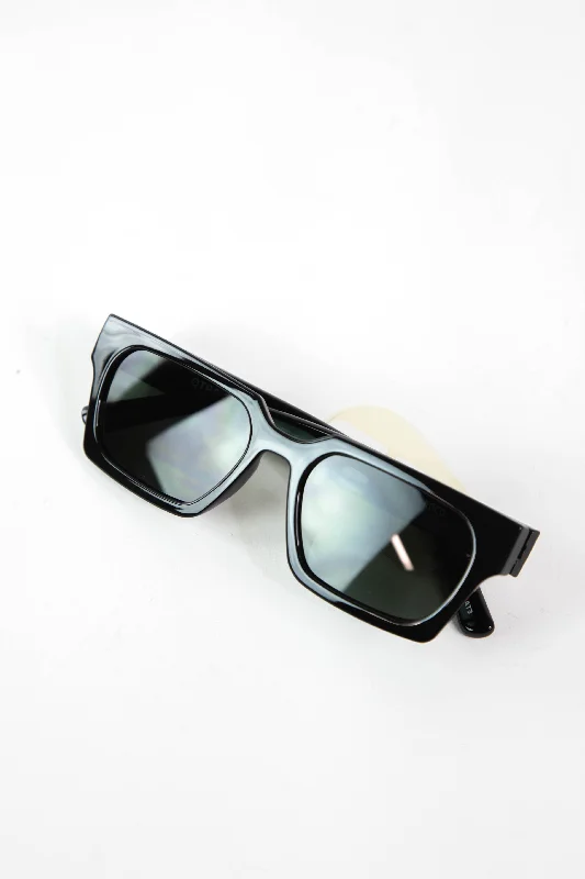 Roco, Black/Green | Otra Art - Deco - Inspired Eyewear