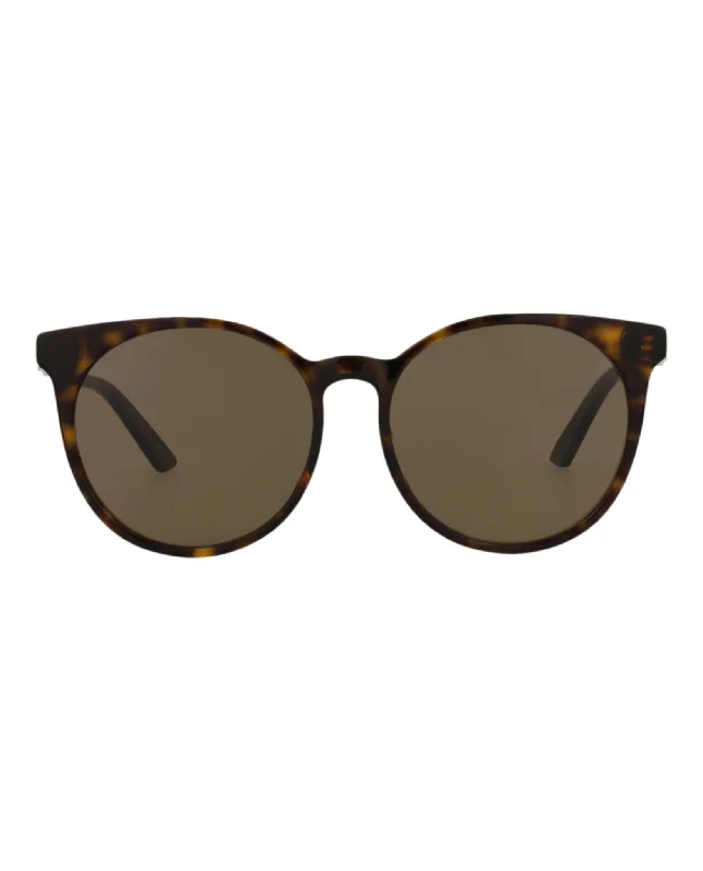 Round-Frame Acetate Sunglasses Thin - Rimmed Elegant Style
