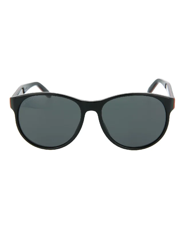 Round-Frame Acetate Sunglasses Retro Round - Frame Look