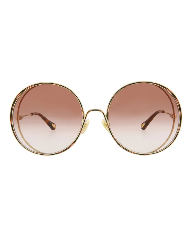 Round-Frame Metal Sunglasses Flip - Up Dual - Purpose Design