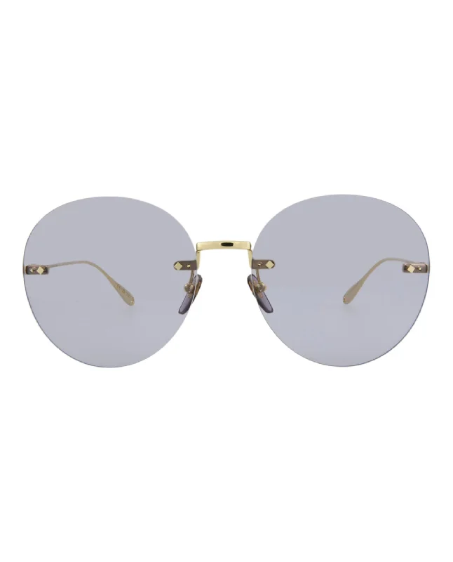 Round-Frame Metal Sunglasses Retro - Inspired 