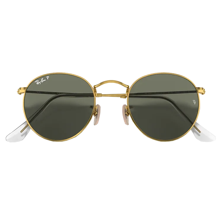 Round - Metal M Gold/G-15 Green Art - Deco - Inspired Eyewear