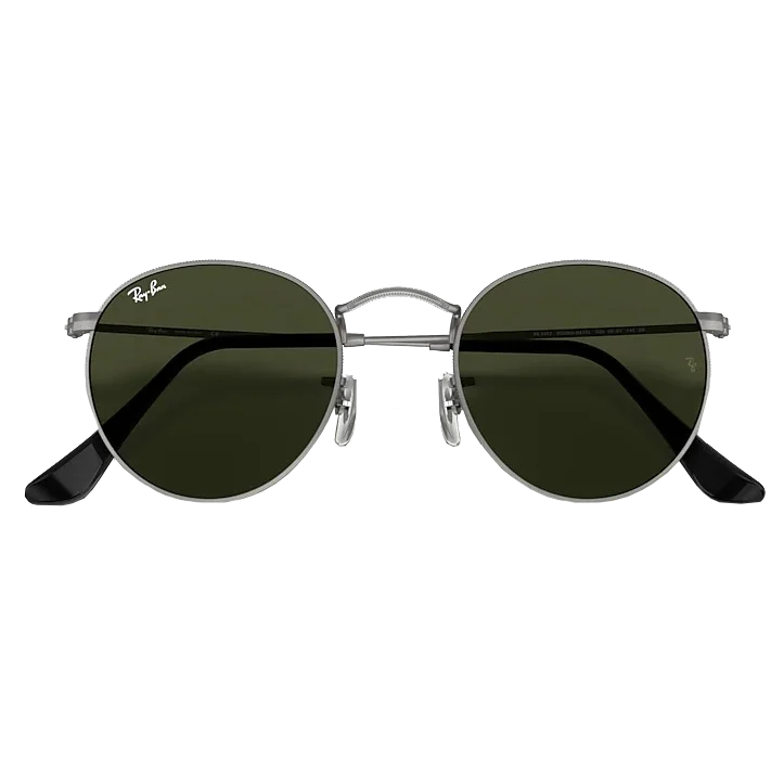 Round - Metal M Glossy Metal Frame Look