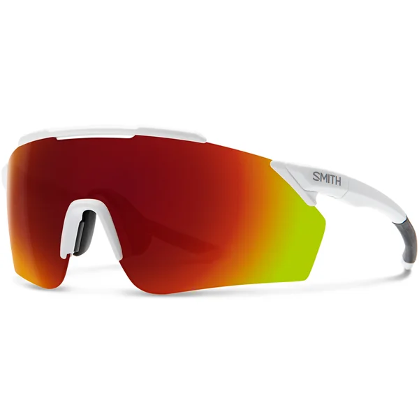 Ruckus - Matte White/ChromaPop Red Mirror Classic Aviator Style