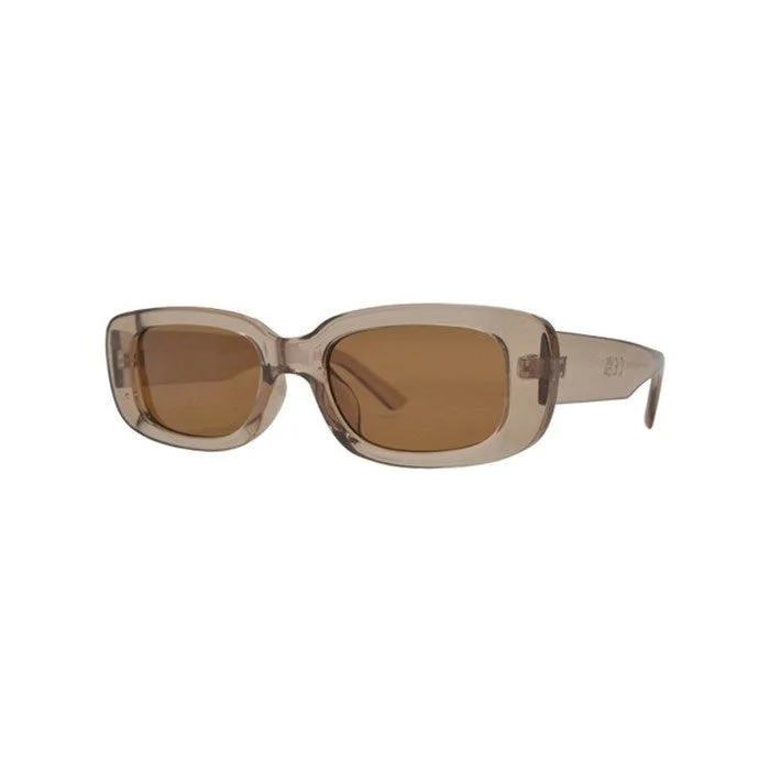 Sadie Retro Sunnies (Taupe) Oval - Rimmed Sophisticated Look