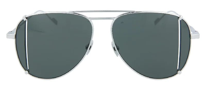 Saint Laurent Novelty Aviator Sunglasses Mirrored - Lens Driving Look
