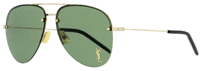 Saint Laurent Unisex Sunglasses Classic 11 M 003 Gold/Black 59mm Sports - Wrap Performance Look Saint Laurent Unisex Sunglasses Classic 11 M 003 Gold/Black 59mm Sports - Wrap Performance Look