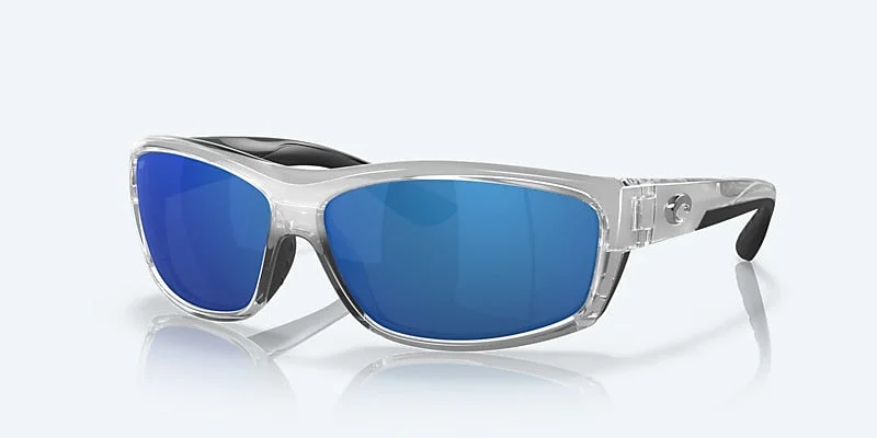 Saltbreak Silver Frame Blue Mirror 580P Retro Round - Frame Look