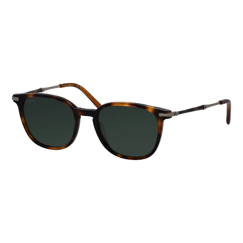 Salvatore Ferragamo  SF 1015S 214 52mm Mens Square Sunglasses Mirrored - Lens Driving Look