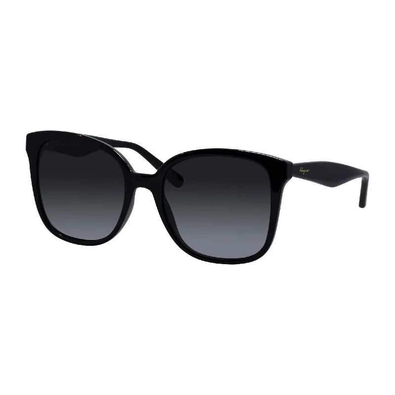 Salvatore Ferragamo SF 1072S 001 56mm Womens Square Sunglasses Sports - Wrap Performance Look Salvatore Ferragamo SF 1072S 001 56mm Womens Square Sunglasses Sports - Wrap Performance Look