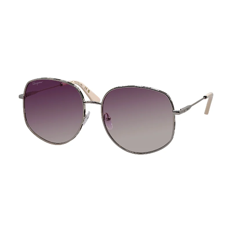Salvatore Ferragamo  SF 277S 721 61mm Womens Irregular Sunglasses Foldable Travel - Friendly Glasses