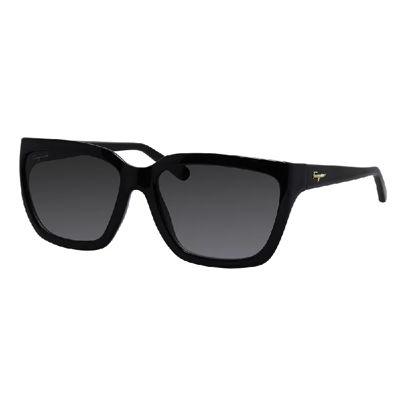 Salvatore Ferragamo   Womens Modified Rectangle Sunglasses Wire - Frame Intellectual Look