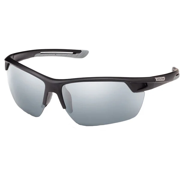 Contender - Matte Black/Polar Silver Mirror Leather - Trimmed Luxe Style