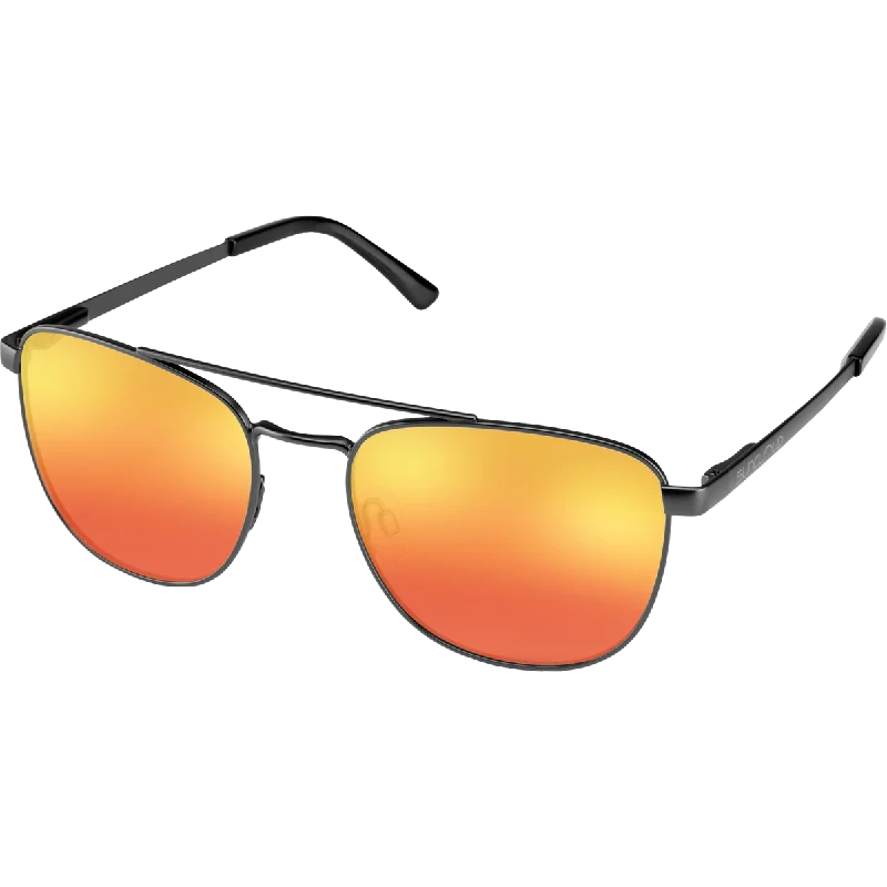 Fairlane - Matte Black/Polarized Red Mirror Glossy Metal Frame Look