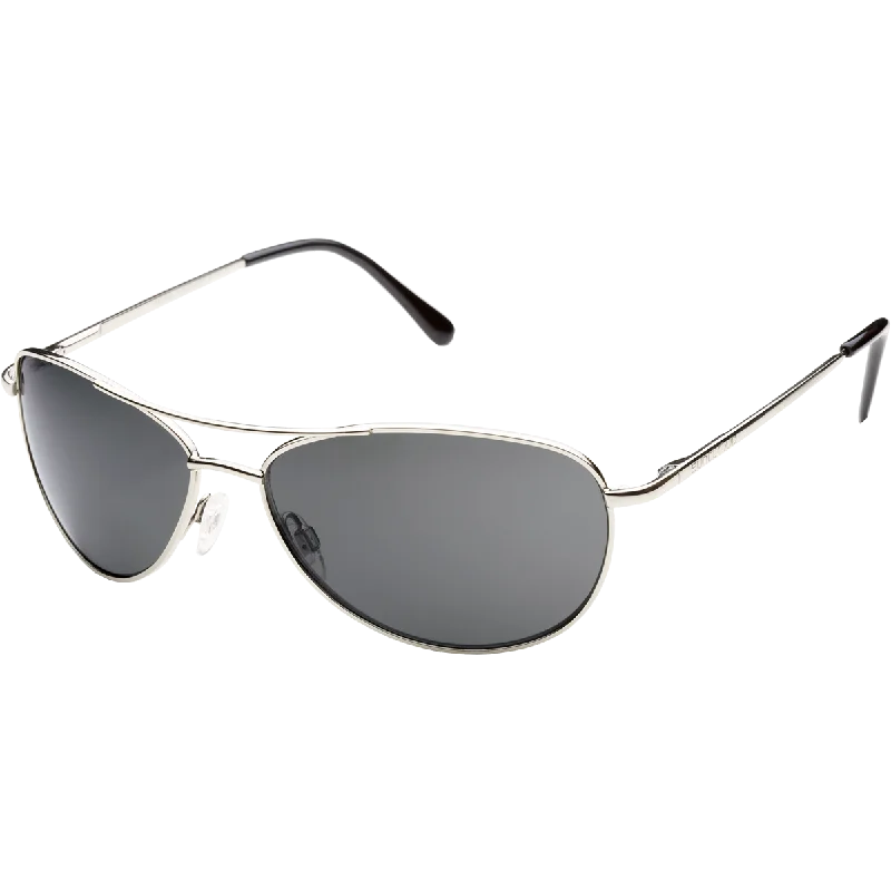 Patrol - Silver/Polarized Gray Vintage Horn - Rimmed Style