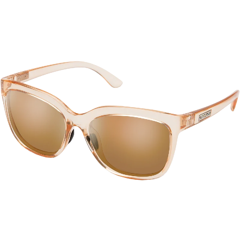 Sunnyside - Crystal Peach/Polarized Brown Transparent Frame Trend