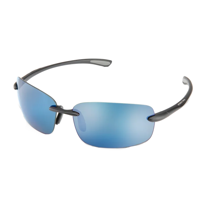 Topline - Matte Black/Blue Mirror Glossy Metal Frame Look