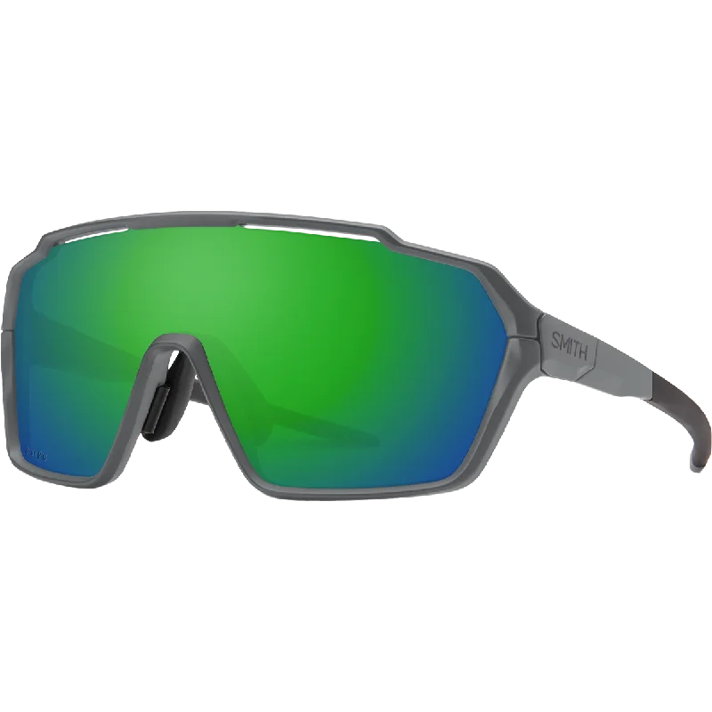Shift MAG - Matte Cement/ChromaPop Green Mirror Lens Steampunk - Inspired Goggles