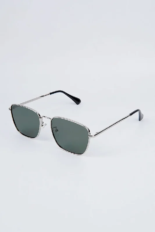 Simon Square Sunglasses - Green Small - Frame Dainty Design