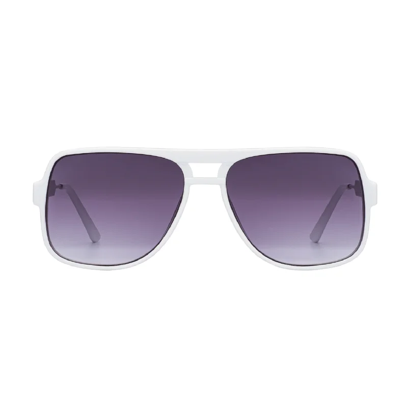 Spitfire - Orbital Sunglasses - White/Black Gradient Matte - Finish Plastic Frame Look Spitfire - Orbital Sunglasses - White/Black Gradient Matte - Finish Plastic Frame Look