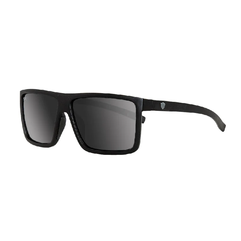 Sport Sunglasses | Matte Black | Black Rectangle Business Style