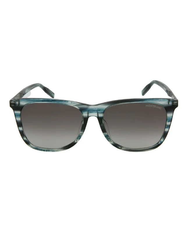 Square-Frame Acetate Sunglasses Two - Tone Frame Contrast