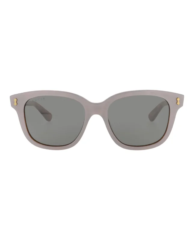 Square-Frame Recycled Acetate Sunglasses Chunky Black - Frame Goth Look