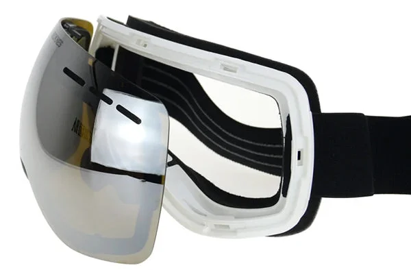 White / Silver Mirror + Clear Red Revo