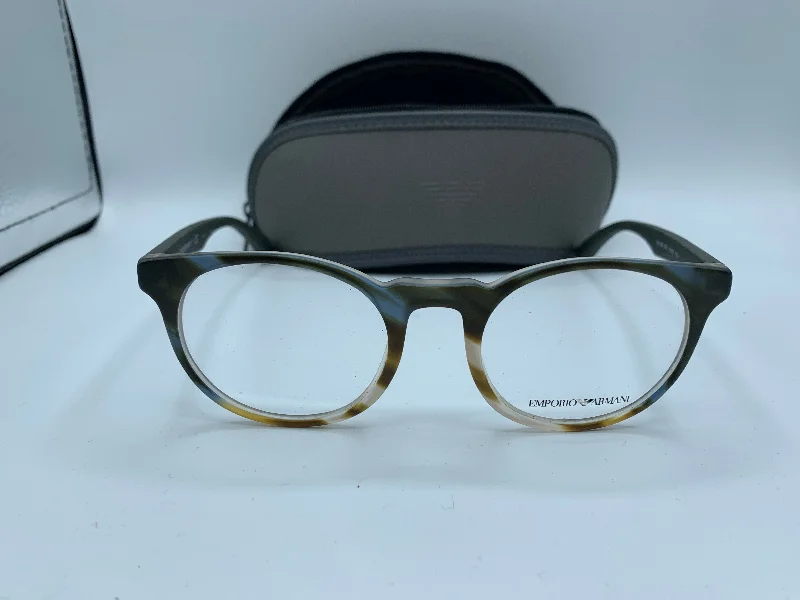 Sunglasses By Emporio Armani Leather - Trimmed Luxe Style