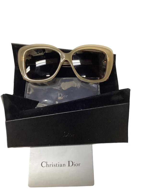 Sunglasses Designer By Christian Dior  Size: 01 Piece Two - Tone Frame Contrast