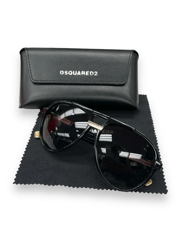 Sunglasses Designer By DSQUARED2 Vintage Horn - Rimmed Style