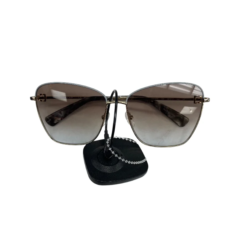 Sunglasses Designer By Longchamp Oval - Rimmed Sophisticated Look