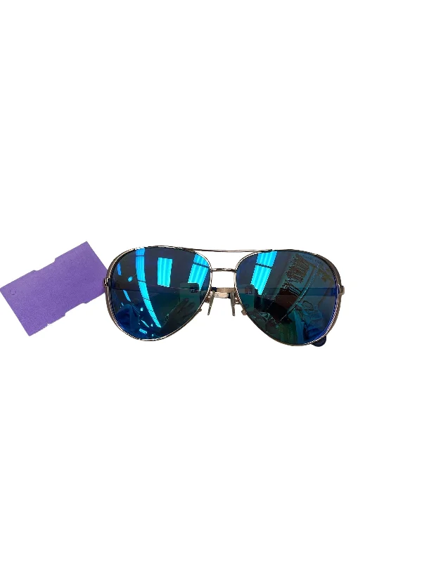 Sunglasses Designer By Michael Kors Wood - Grain Accent Natural Look