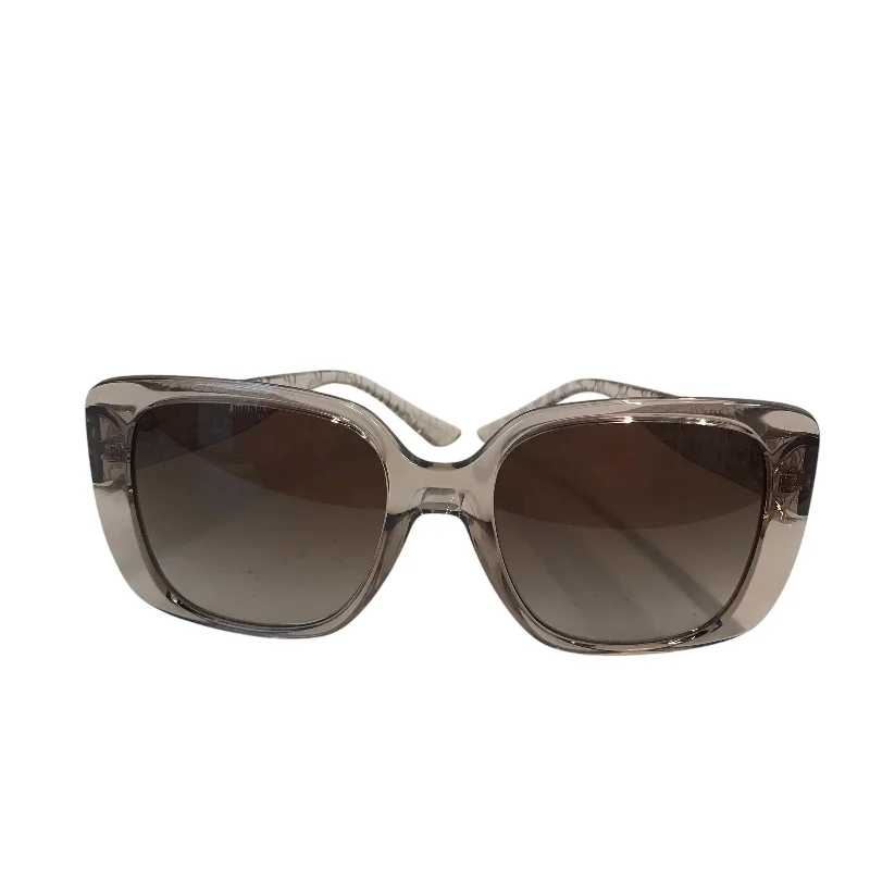 Sunglasses Designer By Michael Kors In Clear Two - Tone Frame Contrast