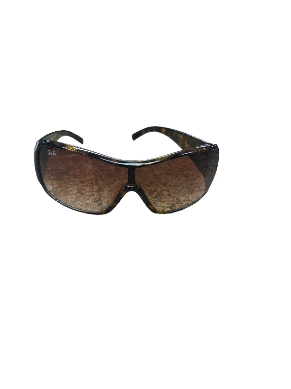 Sunglasses Designer By Ray Ban  Size: 01 Piece Chunky Black - Frame Goth Look