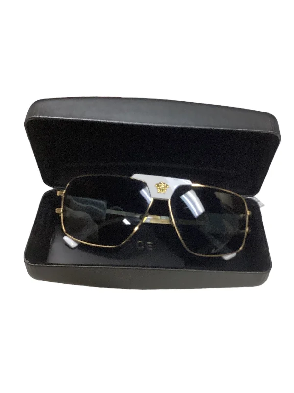 Sunglasses Designer By Versace Translucent Frame Modern Aesthetic