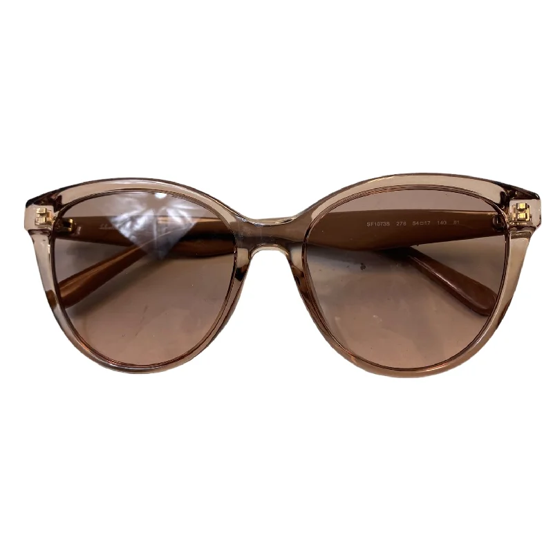 Sunglasses Luxury Designer By Ferragamo Glitter - Embellished Party Glasses