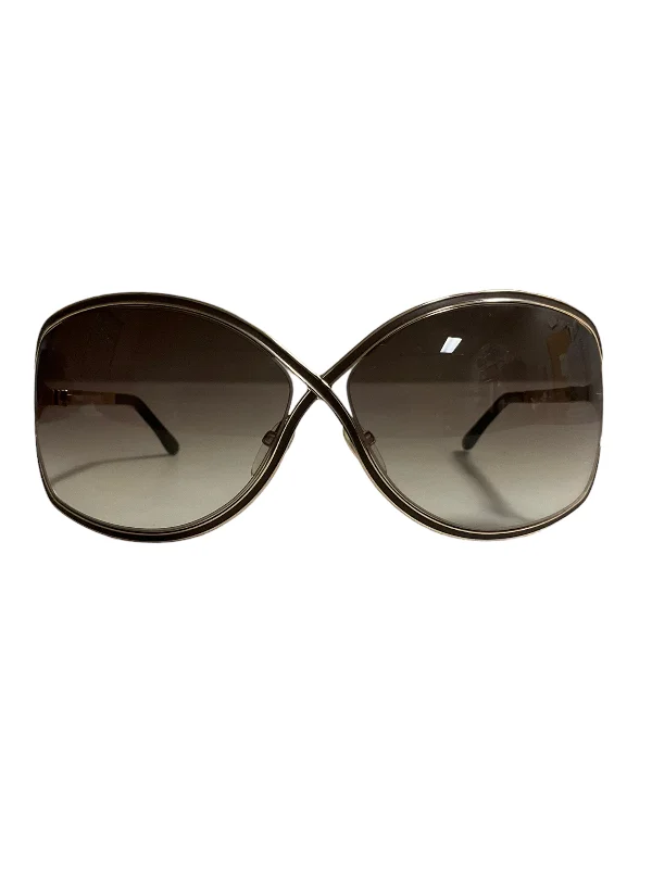 Sunglasses Luxury Designer By Tom Ford Oval - Rimmed Sophisticated Look