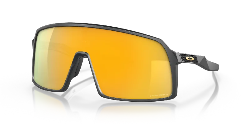 Sutro Sunglasses - Matte Carbon/Prizm 24K Lenses Unisex Angular Frame Style