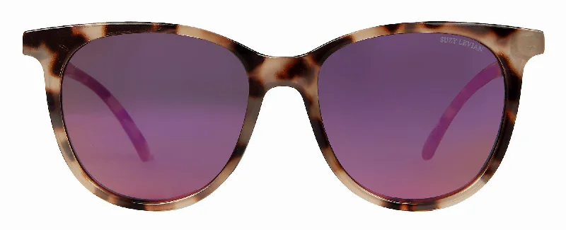 Suzy Levian Women's Beige Tortoise Square Pink Mirrored Lens Sunglasses Tortoiseshell Pattern Aesthetic Suzy Levian Women's Beige Tortoise Square Pink Mirrored Lens Sunglasses Tortoiseshell Pattern Aesthetic