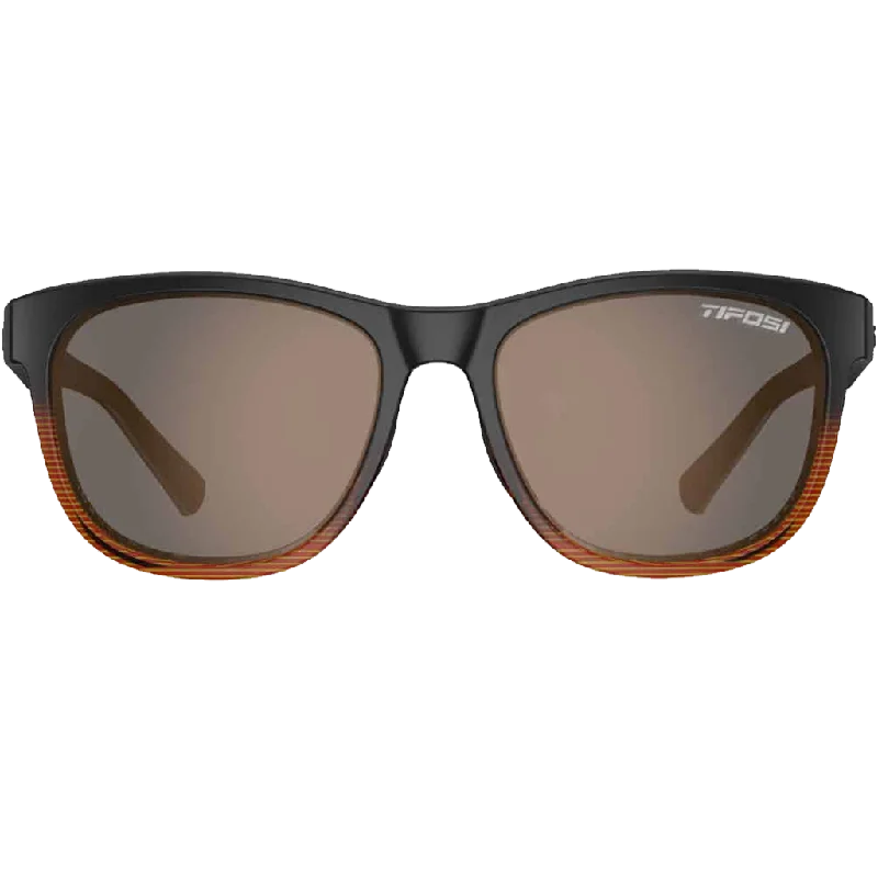 Swank Brown Fade/Brown Oval - Shaped Academic Look