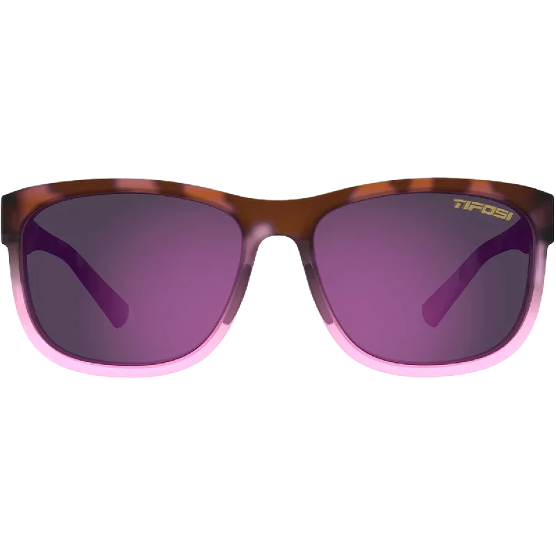 Swank XL Pink Tortoise/Smoke Rose Mirror Gradient - Lens 