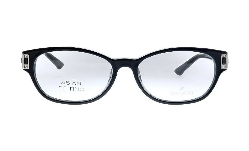 Swarovski SK 4111 Square Eyeglasses Art - Deco - Inspired Eyewear