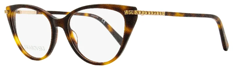 Swarovski Women's Cat Eye Eyeglasses SK5425 052 Havana/Gold 53mm Sports - Wrap Performance Look Swarovski Women's Cat Eye Eyeglasses SK5425 052 Havana/Gold 53mm Sports - Wrap Performance Look