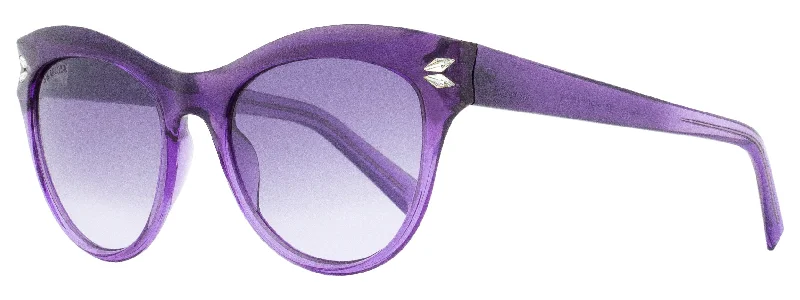 Swarovski Women's Cat Eye Sunglasses SK0171 78Z Transaparent Lilac 51mm Fashionable Look Swarovski Women's Cat Eye Sunglasses SK0171 78Z Transaparent Lilac 51mm Fashionable Look