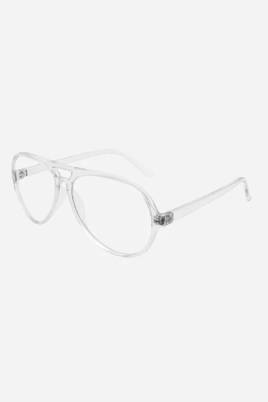 Gabriel + Simone Sydney Readers in Clear Glitter - Embellished Party Glasses