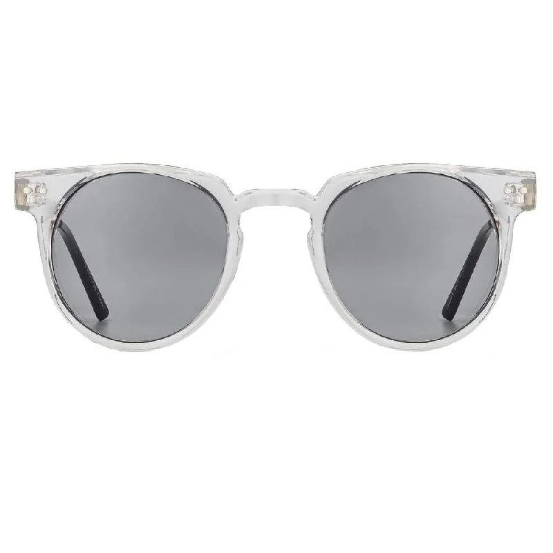 Teddy Boy (Clear + Grey) Round - Rimmed Bohemian Look