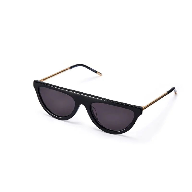 The Brow Sunglasses (Black) Geometric - Patterned Frame Design
