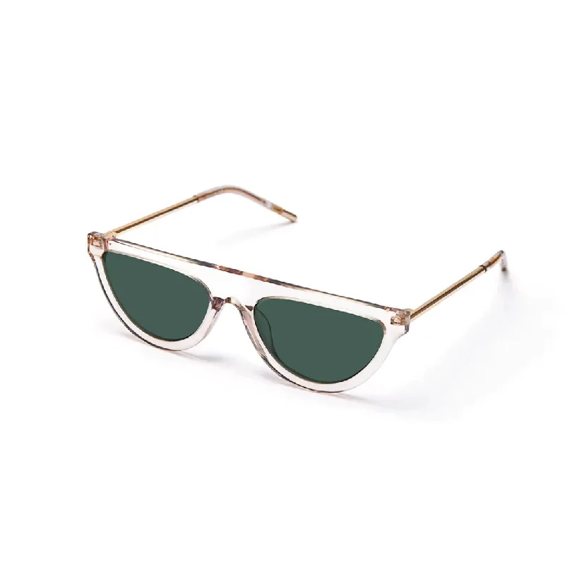 The Brow Sunglasses (Crystal Smokey Quartz) Two - Tone Frame Contrast