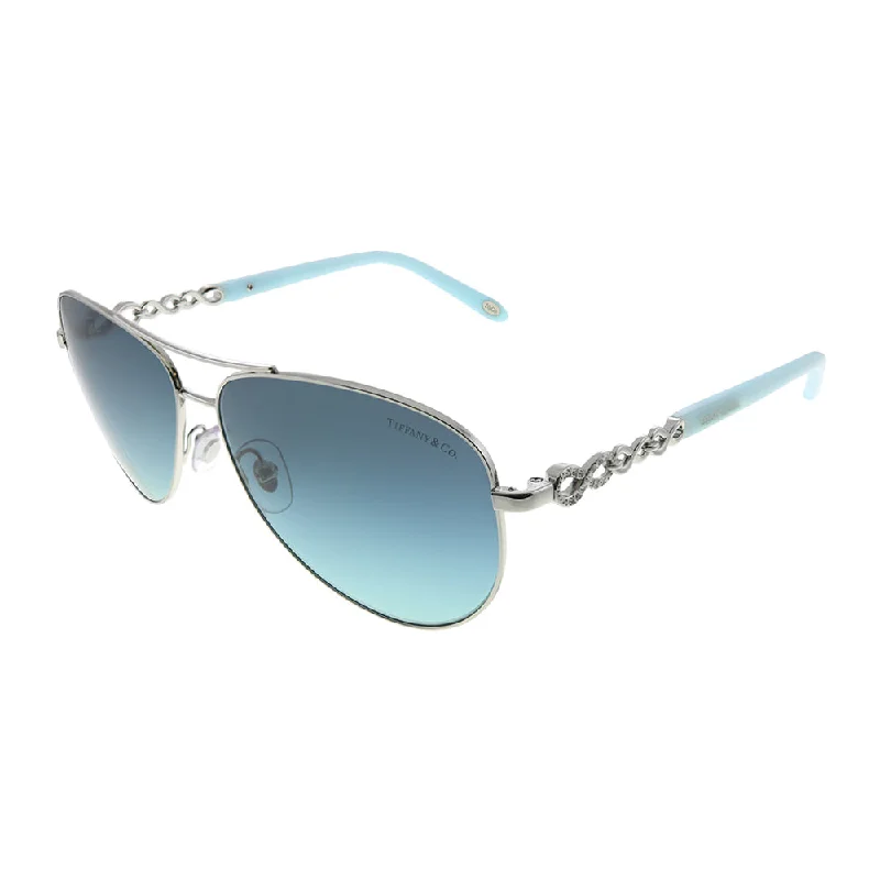 Tiffany & Co.  TF 3049B 60019S Womens Aviator Sunglasses Wayfarer Streetwear Style